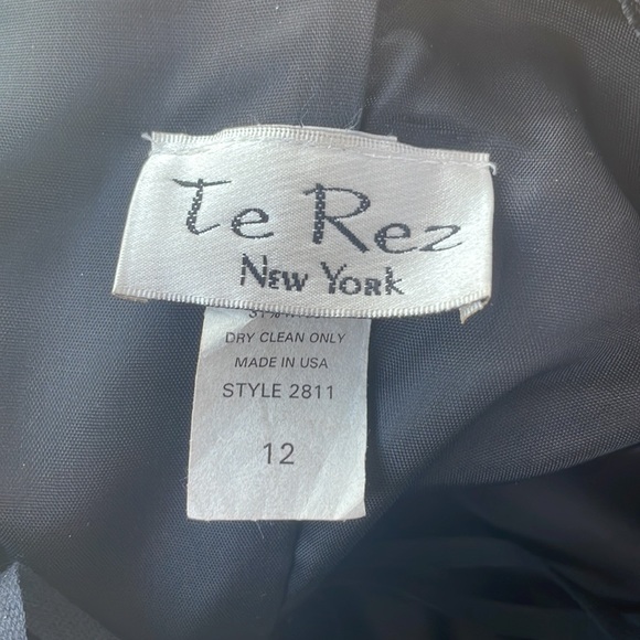 Vintage  80’s  Organza / Velvet Ballgown. sz 12 - Picture 5 of 7